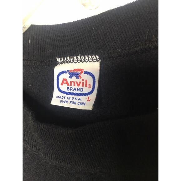 Hard Rock Cafe New Orleans Black Sweatshirt Size Large Anvil USA Made 80s 90s - Picture 5 of 6